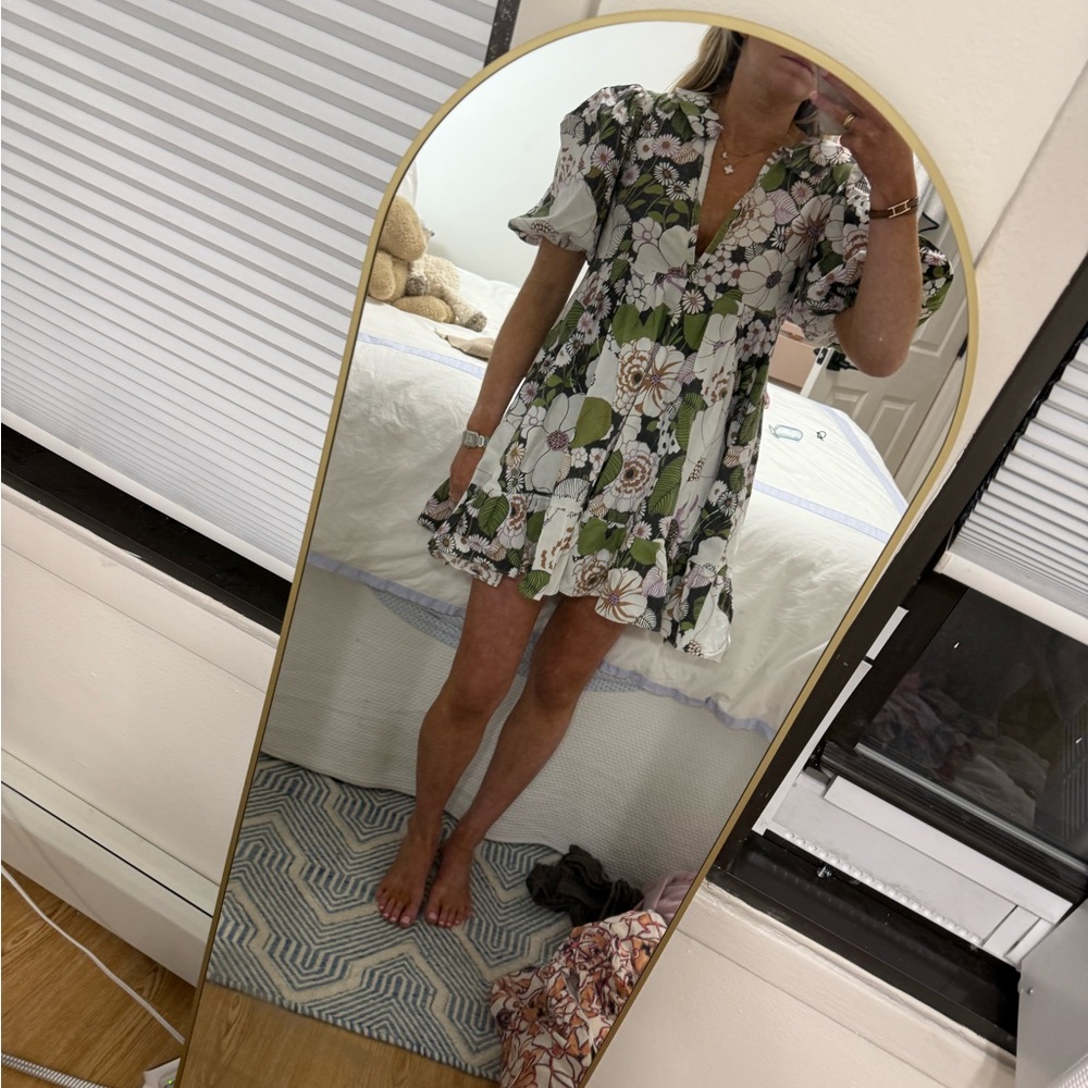 Maje Rafleur Floral Mini Dress Size 36